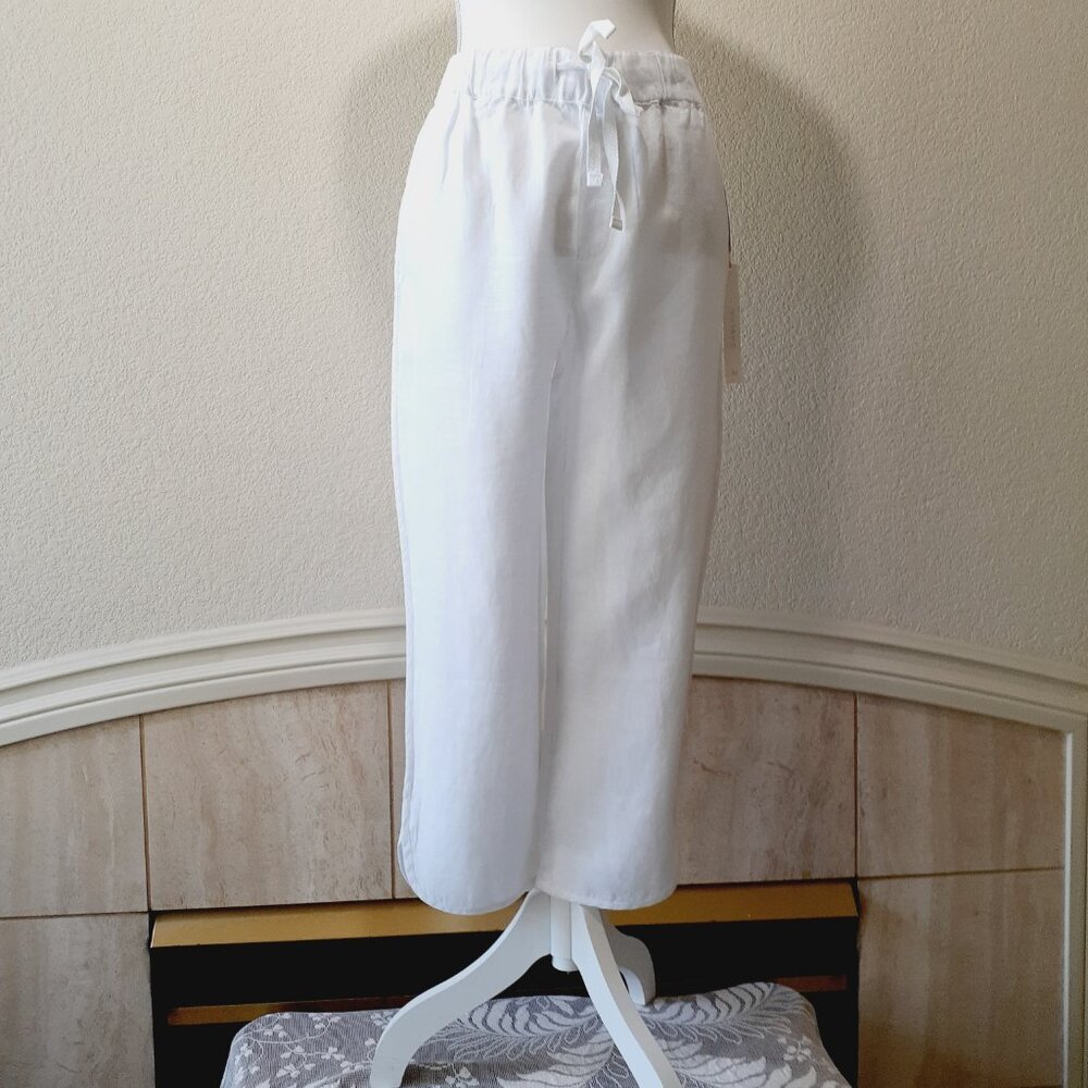 Caslon Linen Cropped Pants NWT